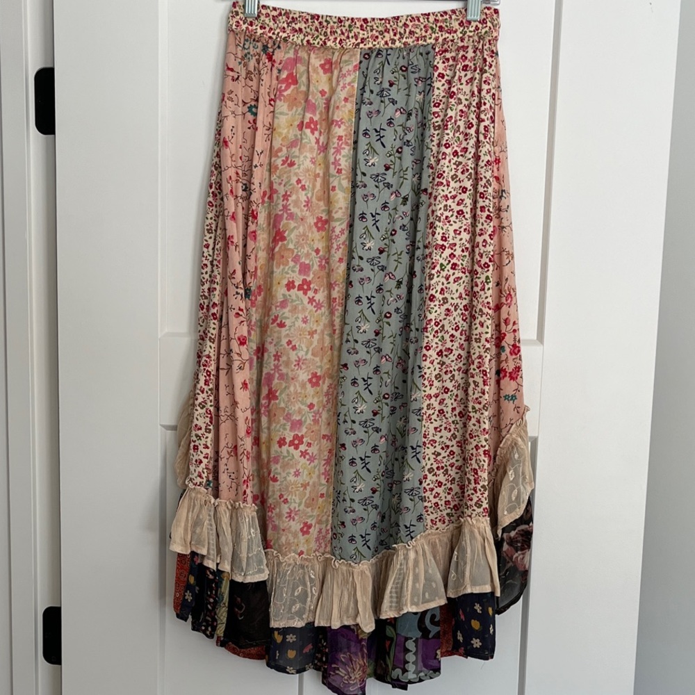 Young Threads Boho Floral Patchwork Asymmetrical … - image 5